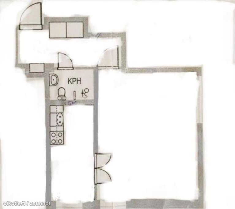 Huoneisto Corner In The Heart Of 40m2 Helsinki